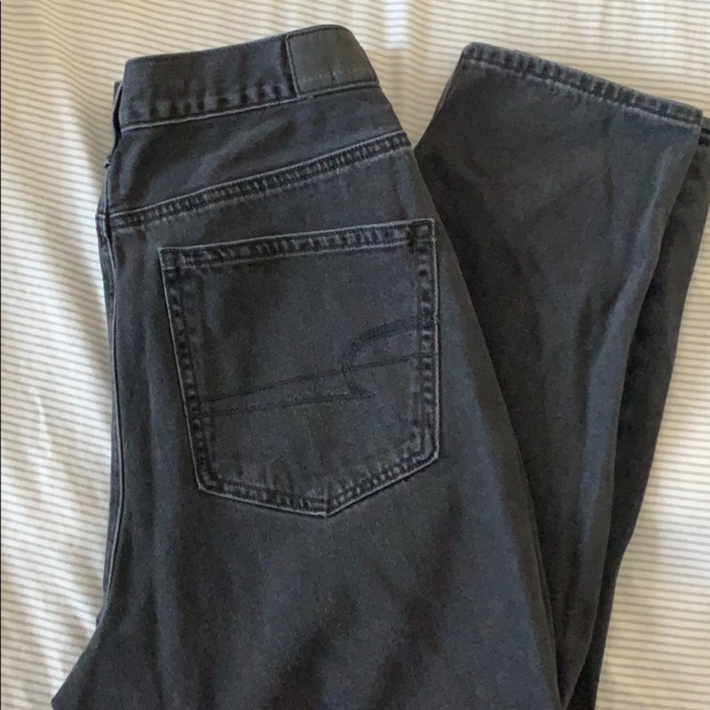 Black American Eagle Boyfriend Jeans